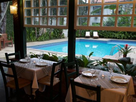 Restaurant and Pool at Pousada do Principe 