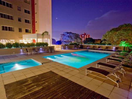 Pool area at Hotel Wyndham Golden Foz Suites