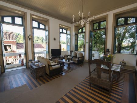 Living room at Pousada dos Quatro Cantos