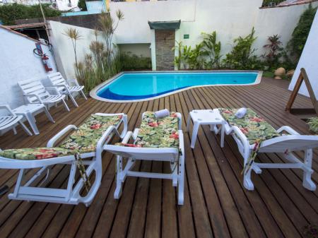 Pool area at Pousada dos Quatro Cantos