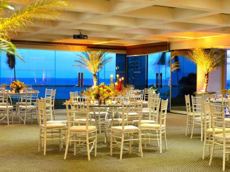 Restaurant with sea view at Hotel Pestana Rio Atlantica in Copacabana, Rio de Janeiro - Brazil