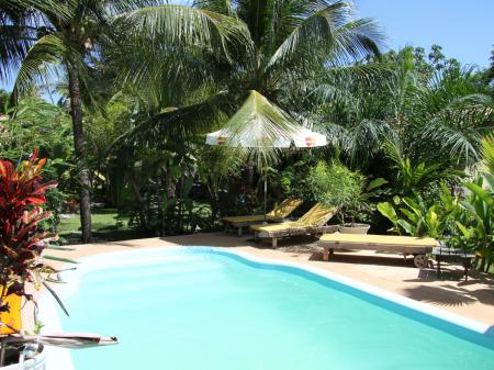 Pool area at Pousada Canto de Imbassai 