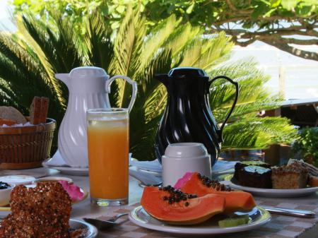 Breakfast at Pousada Ilha do Papagaio 