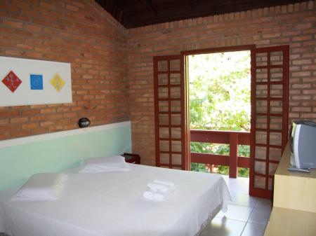 Example of a double room at Hotel Sao Sebastiao in Florianopolis - Brazil