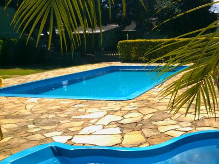 Pool area of Hotel Turismo in Chapada dos Guimaraes, Brazil