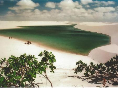 Lagoons in the white sand of Lencois Maranhenses