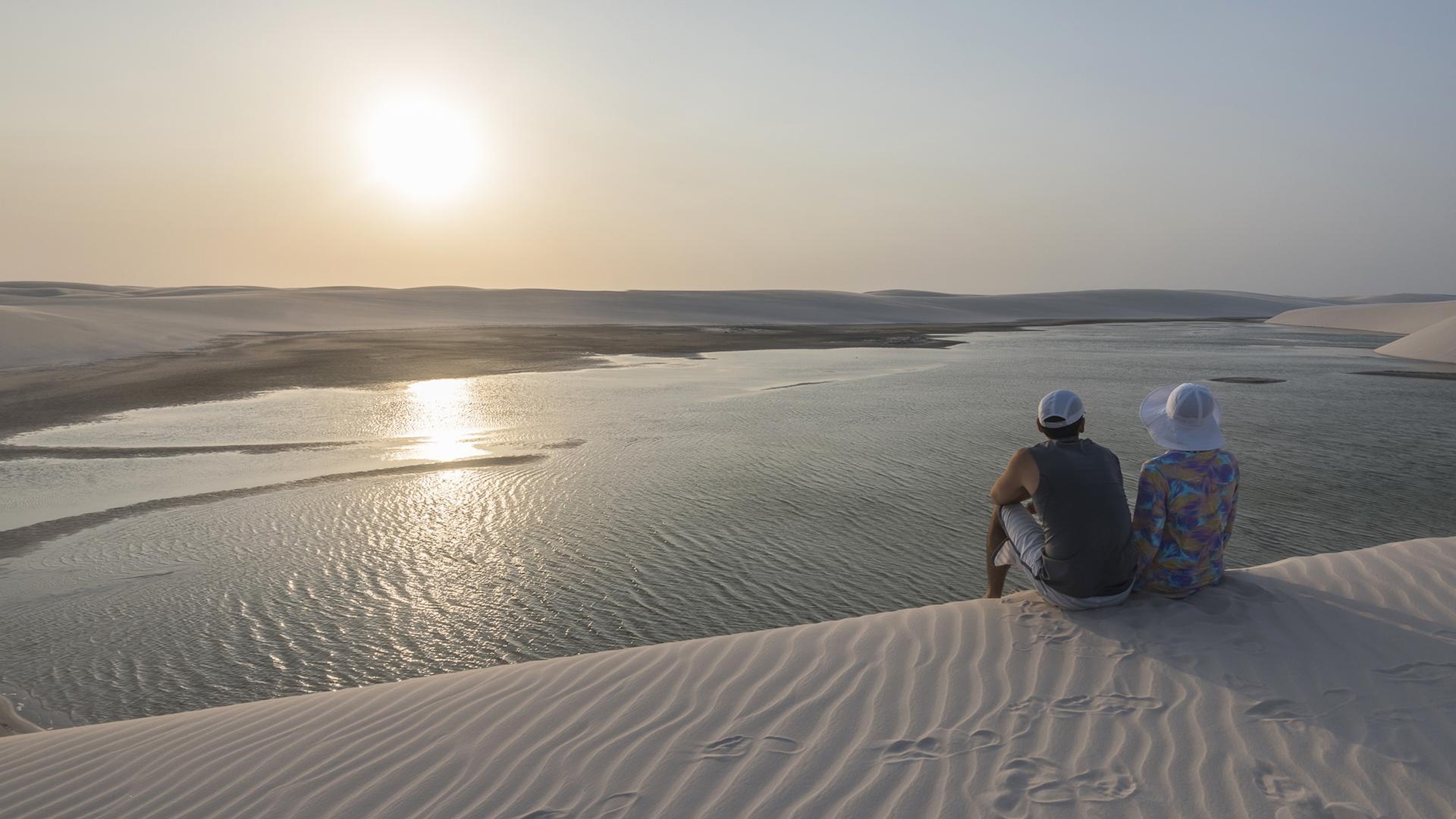 Sao Luis and Lencois Maranhenses for budget-conscious travellers: Sunset in the dunes