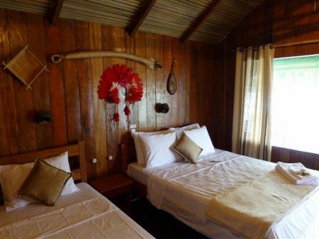 An example of a triple room at Juma Amazon Lodge