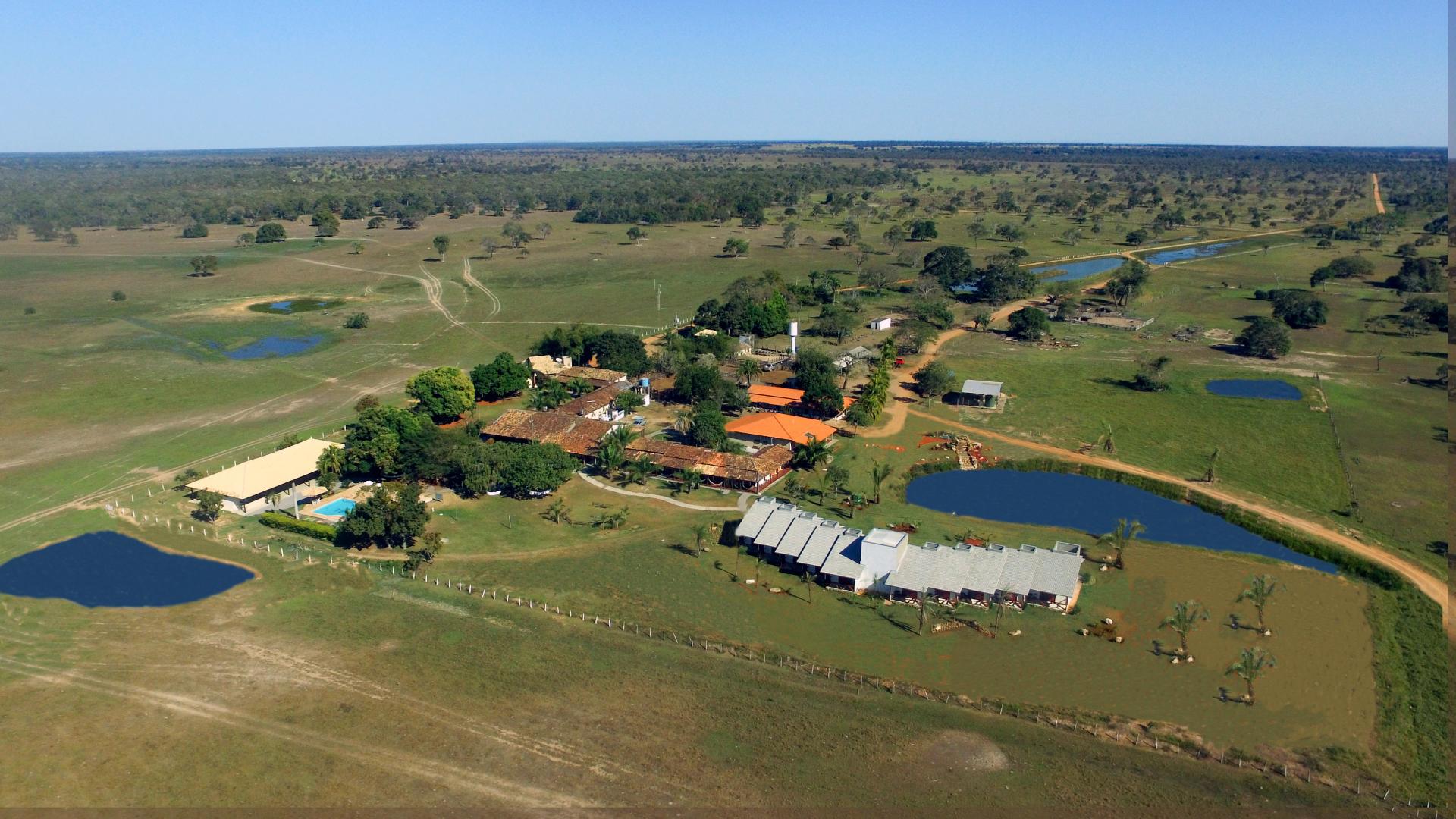 Aerial view of Pousada Piuval