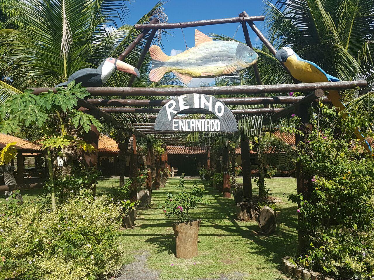 Colorful Entrance of Pousada Reino Encantado