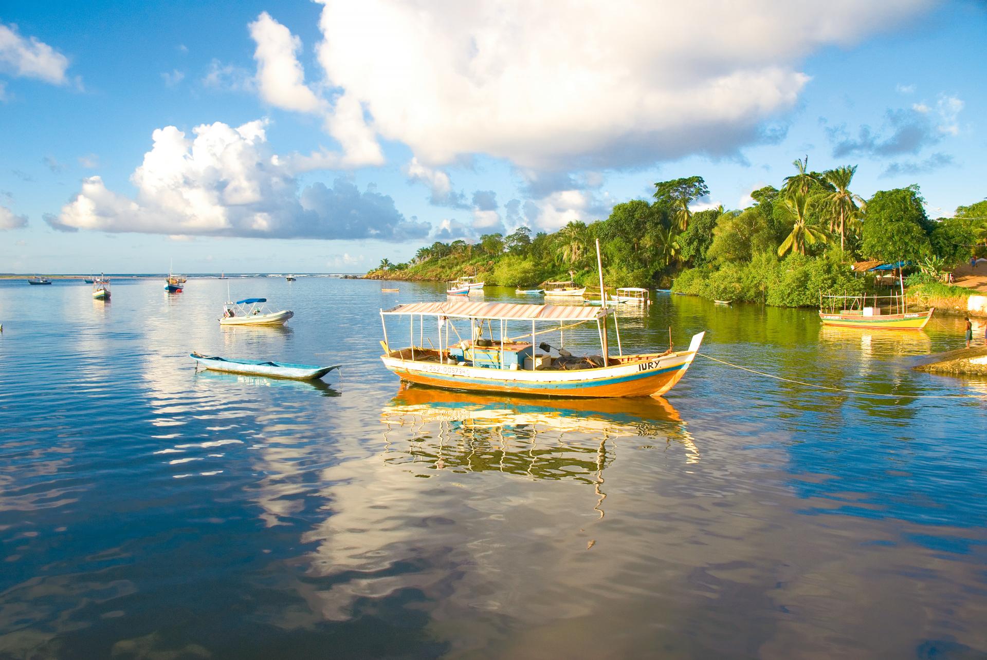 Fishing boats in Itacare