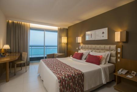 A double room with seaview at Hotel Luzeiros in Sao Luis, Brazil