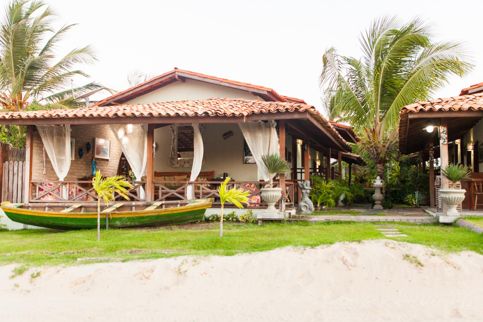 Pousada Jurara right at the beach in Atins, Brazil