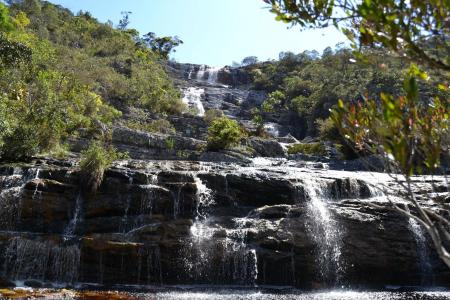 Waterfalls in the mountains of Serra do Caraca near Ouro Preto