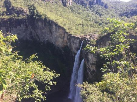 Small waterfall in the Chapada dos Veadeiros