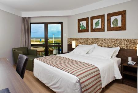 Example of a double room with sea view at Hotel Celi Aracaju