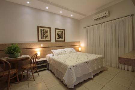 Example of a double room at Pousada Surucua in Bonito