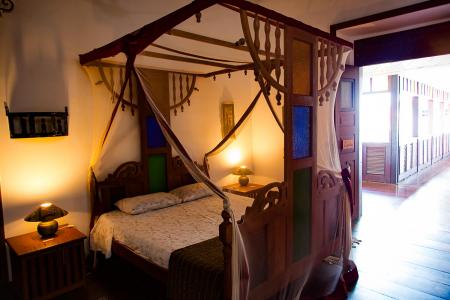 Example of a double room at Casa Lavinia in Sao uis