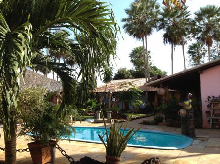 The outdoor pool at Pousada Vila Parnaiba in the Lencois Maranhenses