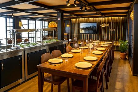 A photo of the dining room on the Zaltana