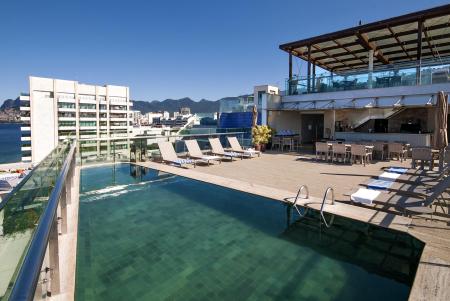 Rooftop pool at Arena Ipanema Hotel Rio de Janeiro Brazil