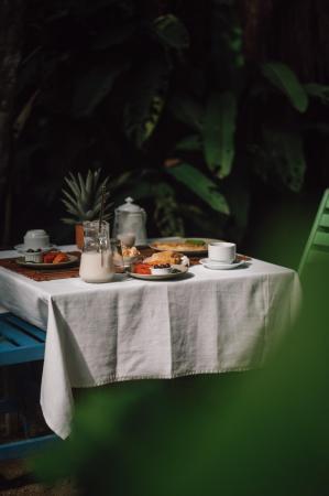 Breakfast at Santa Clara in Boipeba, Brazil