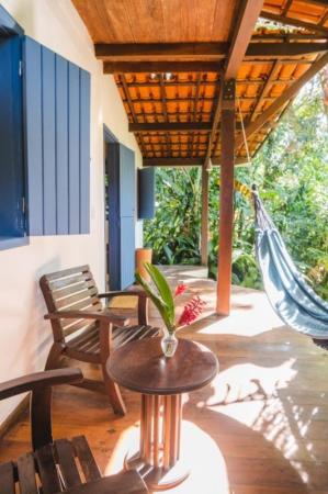 Chalet veranda in Santa Clara in Boipeba, Brazil