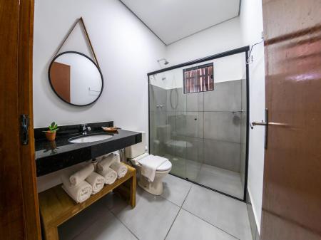 Bathroom at River Chalet at Santa Rosa Hotel