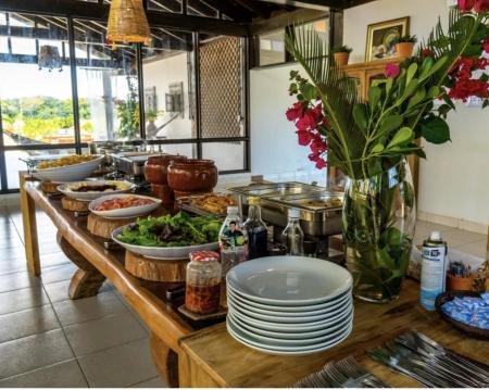 Lunch spread at Santa Rosa Hotel