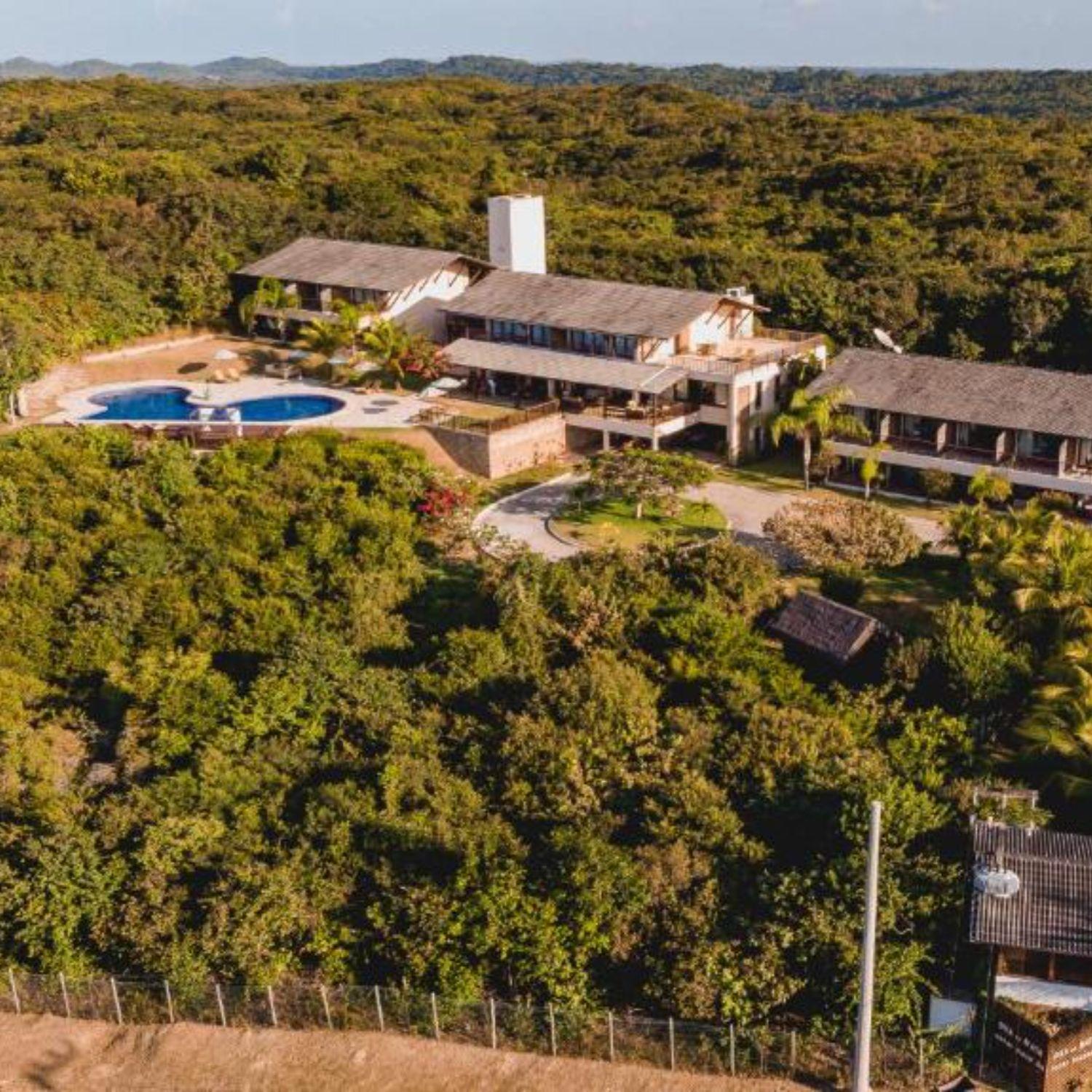 Oka de Mata hotel aerial view